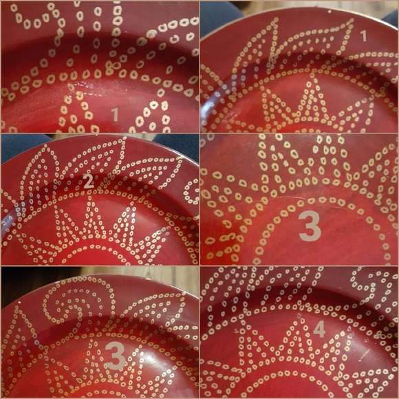 Pier 1 Vtg {4} Boho Matira Salad Plate Set of 4 - Picture 16 of 16